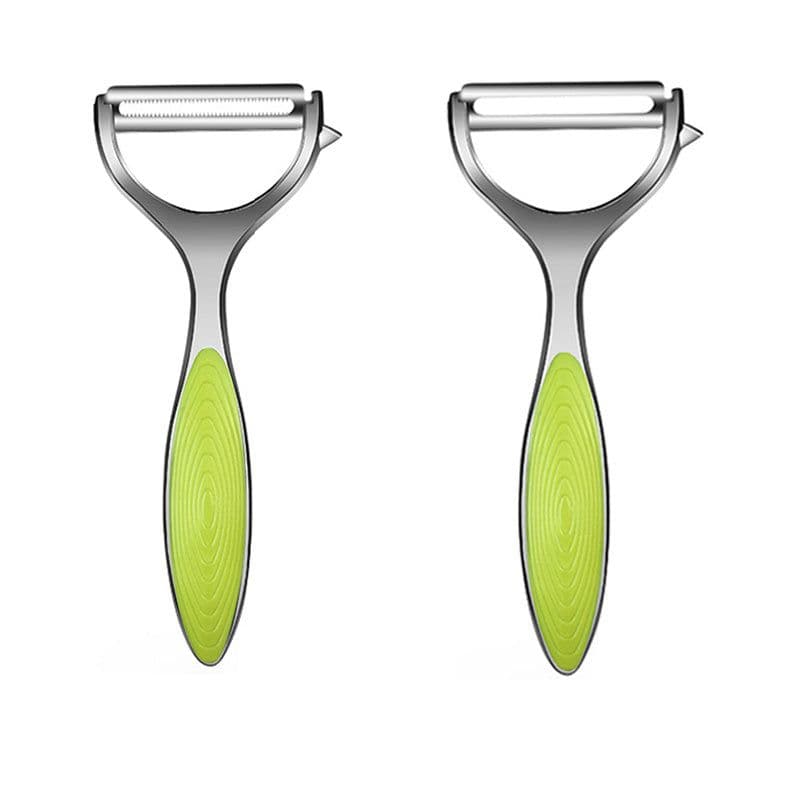 image-Stainless steel peeler and scraper