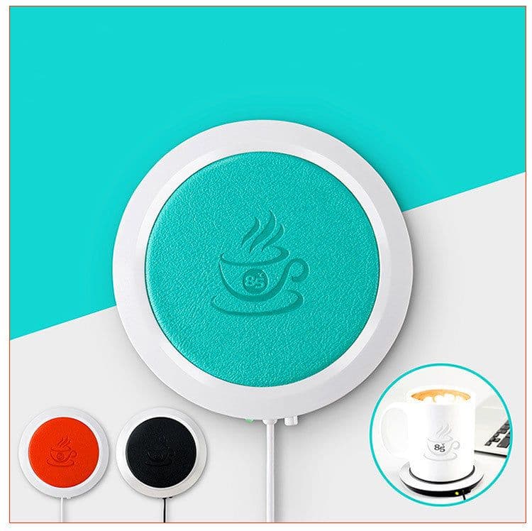 image-USB Powered Cup Warmer Mat Pad For Coffee Tea Beverage Drink Heating Cup Mat Tea Coffee Cup Mug Mat Creative New Year Gift