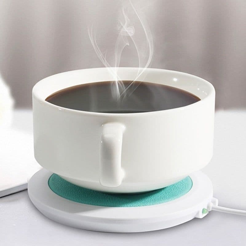 image-USB Powered Cup Warmer Mat Pad For Coffee Tea Beverage Drink Heating Cup Mat Tea Coffee Cup Mug Mat Creative New Year Gift