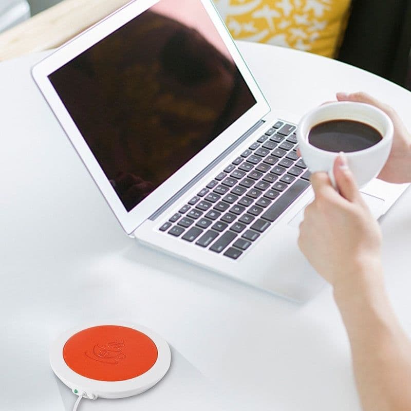 image-USB Powered Cup Warmer Mat Pad For Coffee Tea Beverage Drink Heating Cup Mat Tea Coffee Cup Mug Mat Creative New Year Gift