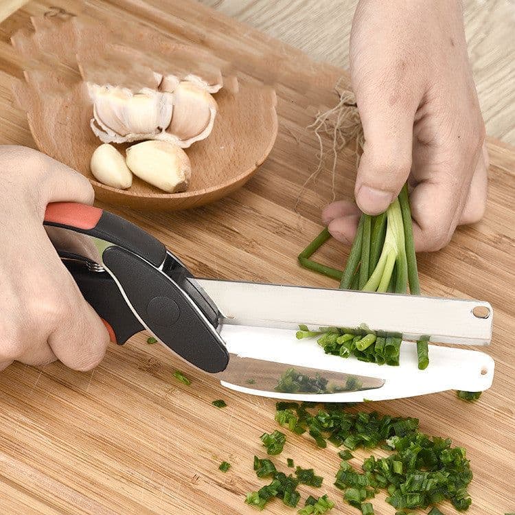 image-Multifunctional two-in-one kitchen scissors