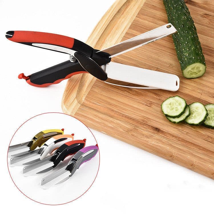 image-Multifunctional two-in-one kitchen scissors