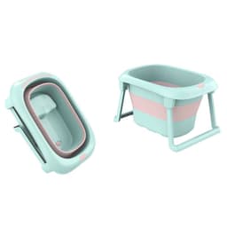 image-Baby Shining 0-10Y Children Folding Bath Tub Height 44.5cm Baby Bath Seat Insulation Non Slip Easy Storage Kid Widen Bath Bucket