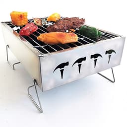 image-Mini Household Charcoal Barbecue Grill Outdoor Folding Portable