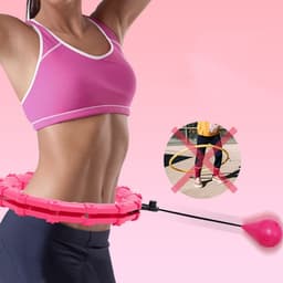 image-Fitness Ring Adjustable Sport Hoops Abdominal Thin Waist Exercise Detachable Massage Fitness Hoops Gym Home Training Weight Loss