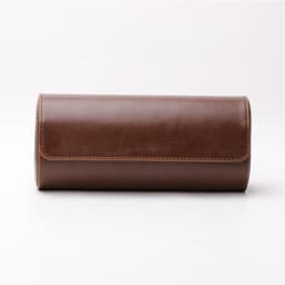 image-Watch Storage Case 3 Slots PU Leather Watch Organizer Box for Travel Business Trip