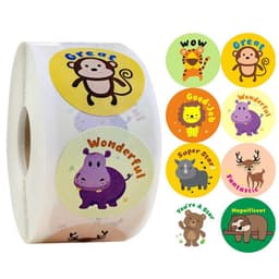 image-Cute Animal Label Reward Encourage Children Motivational Sticker