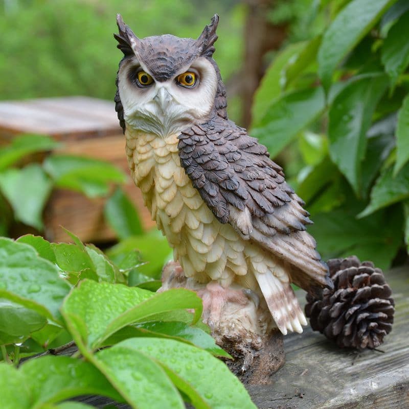 image-Owl Resin Animal Crafts Gardening Accessories