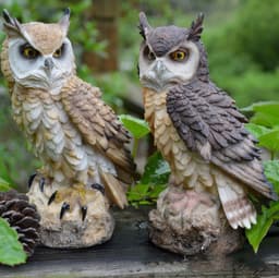 image-Owl Resin Animal Crafts Gardening Accessories