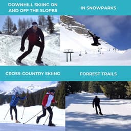 image-Mini Short Ski Skates For Snow Skis For Winter Shoes