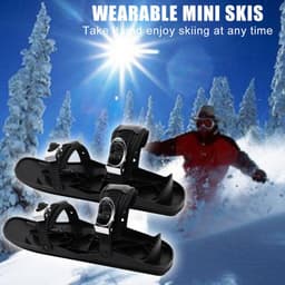 image-Mini Short Ski Skates For Snow Skis For Winter Shoes