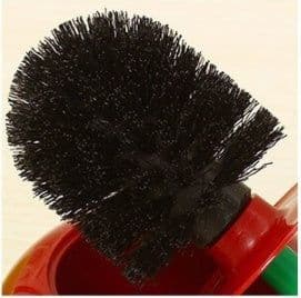 image-Long Handle Soft Hair Household Toilet Brush Cherry Toilet Brush Daily Necessities Creative Plastic Cleaning Brush Toilet Brush Set
