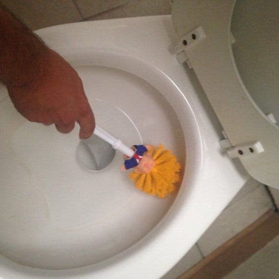 image-Funny Donald Trump Toilet Brush