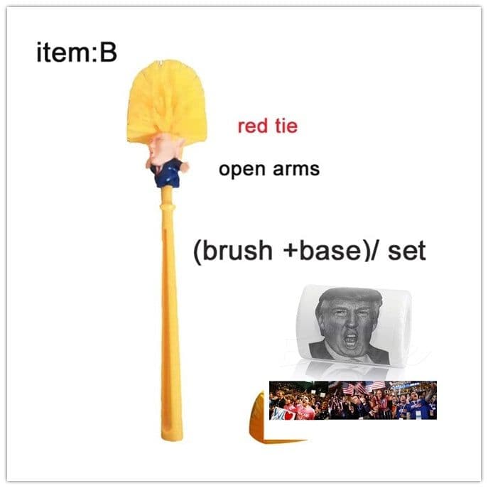 image-Funny Donald Trump Toilet Brush