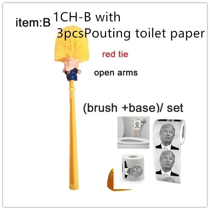 image-Funny Donald Trump Toilet Brush