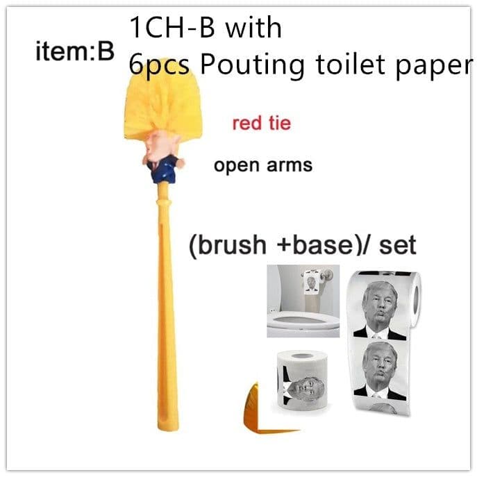 image-Funny Donald Trump Toilet Brush