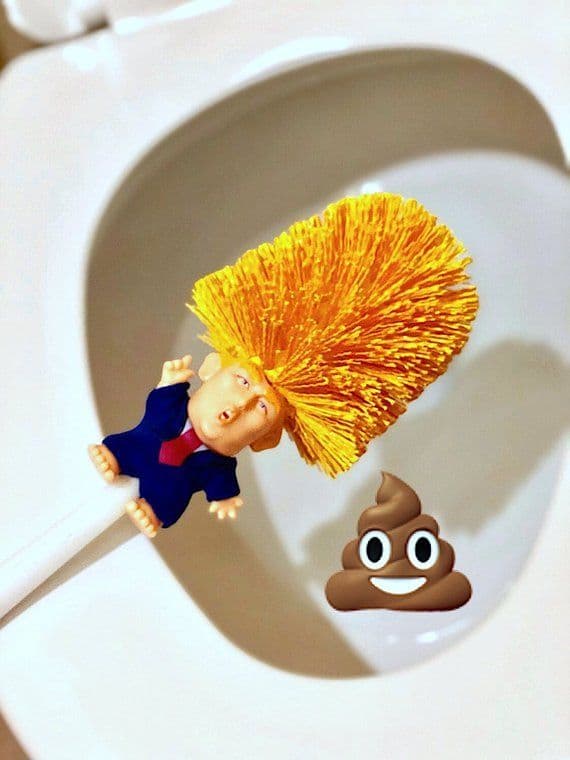 image-Funny Donald Trump Toilet Brush