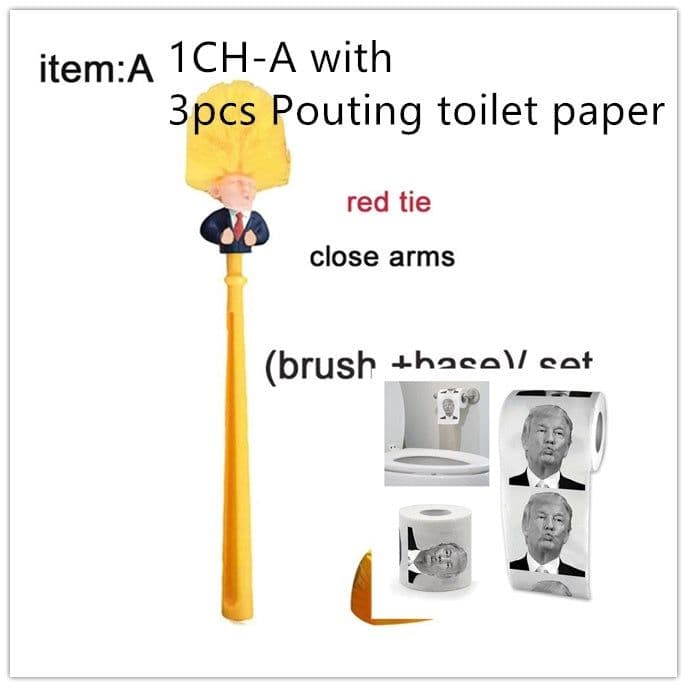 image-Funny Donald Trump Toilet Brush