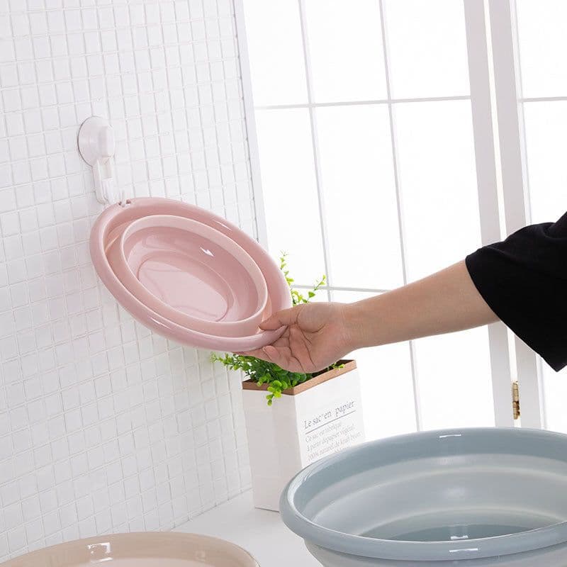 image-Portable Outdoor Travel Folding Water Basin