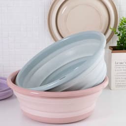 image-Portable Outdoor Travel Folding Water Basin