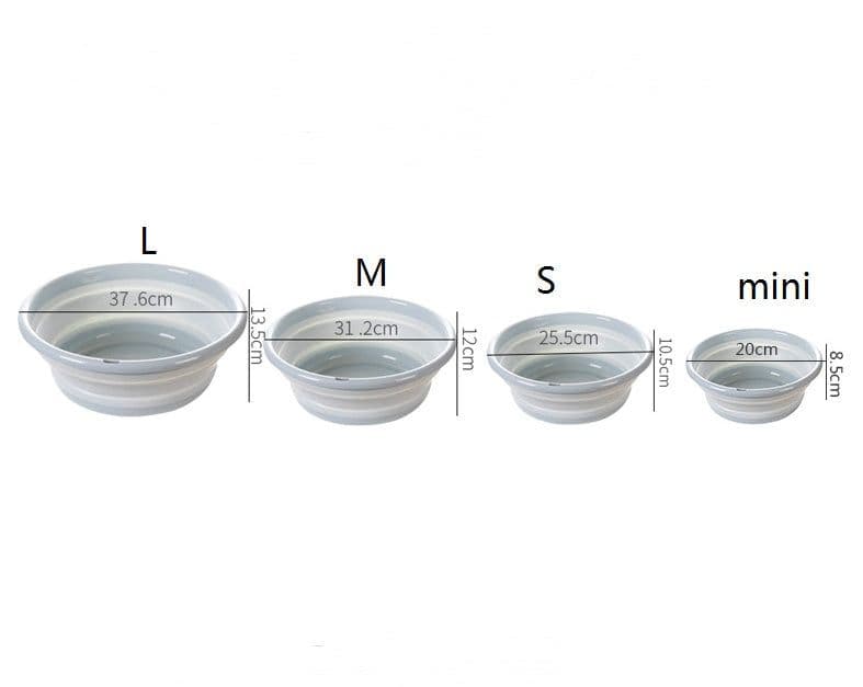 image-Portable Outdoor Travel Folding Water Basin