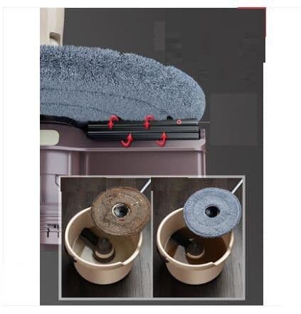 image-Household Rotary Mop Wet and Dry Dual-use Hand-free Washing Mop