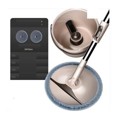 image-Household Rotary Mop Wet and Dry Dual-use Hand-free Washing Mop