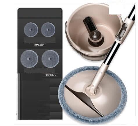 image-Household Rotary Mop Wet and Dry Dual-use Hand-free Washing Mop