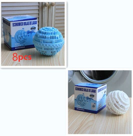 image-Reusable Eco Natural Magic Laundry Ball No Detergent Wash Wizard Style Washing Machine Plastic Balls