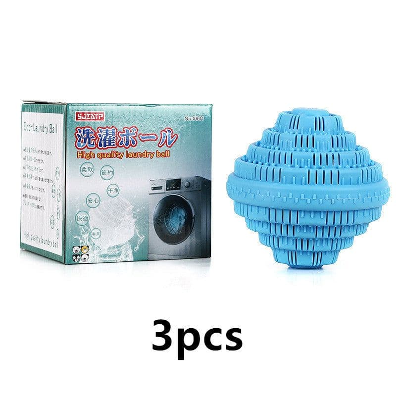 image-Reusable Eco Natural Magic Laundry Ball No Detergent Wash Wizard Style Washing Machine Plastic Balls