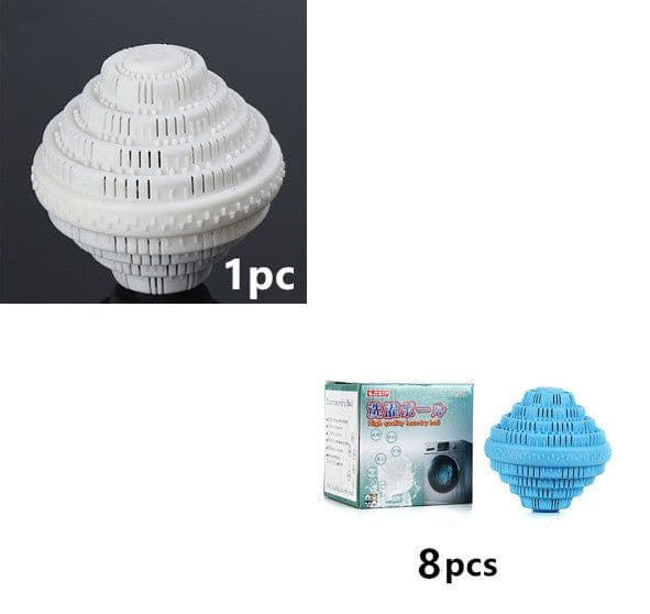 image-Reusable Eco Natural Magic Laundry Ball No Detergent Wash Wizard Style Washing Machine Plastic Balls