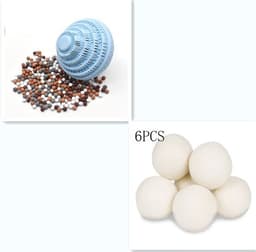image-Reusable Eco Natural Magic Laundry Ball No Detergent Wash Wizard Style Washing Machine Plastic Balls