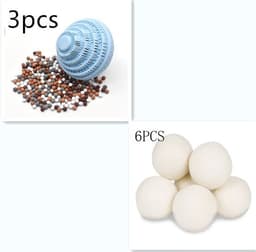 image-Reusable Eco Natural Magic Laundry Ball No Detergent Wash Wizard Style Washing Machine Plastic Balls