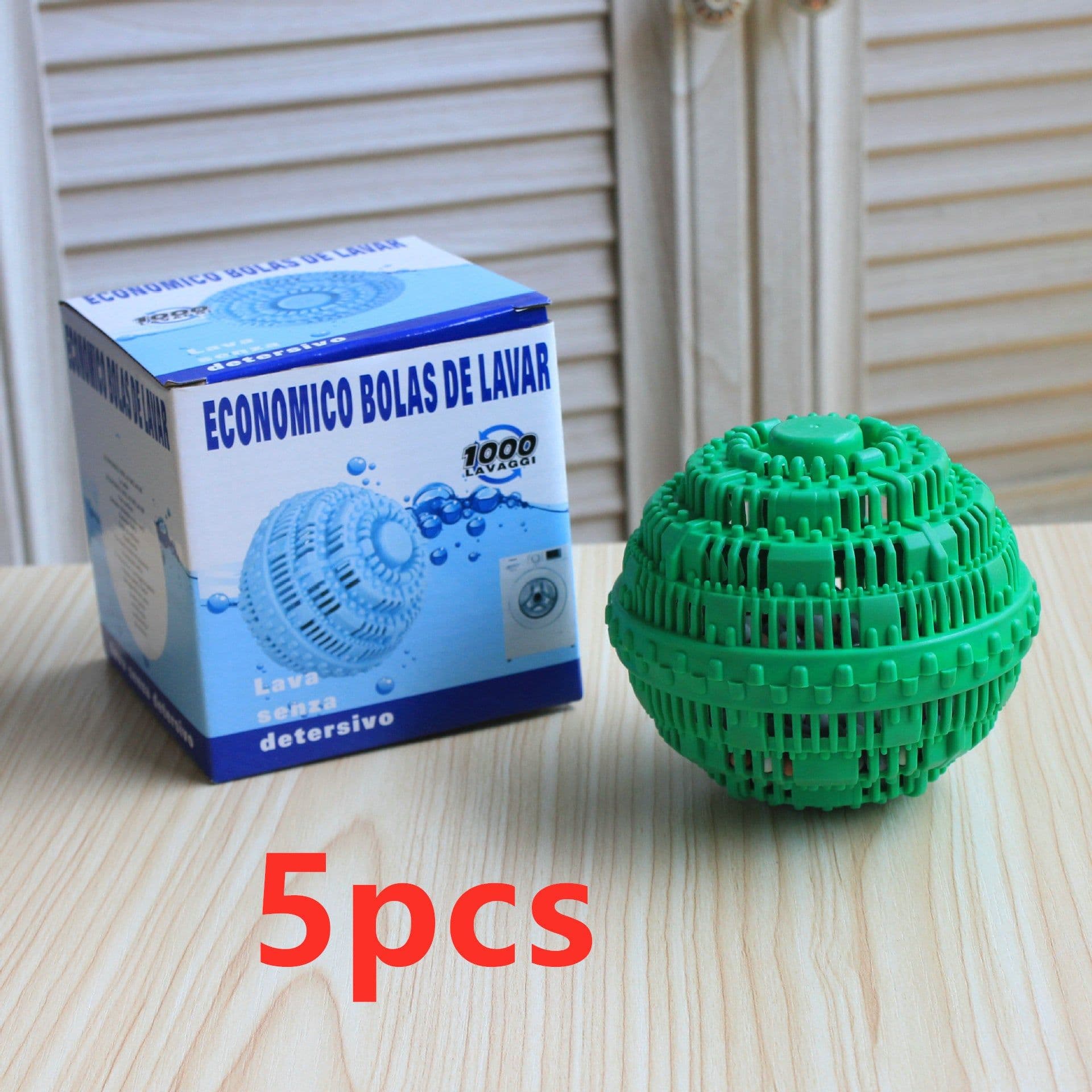 image-Reusable Eco Natural Magic Laundry Ball No Detergent Wash Wizard Style Washing Machine Plastic Balls