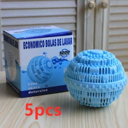 image-Reusable Eco Natural Magic Laundry Ball No Detergent Wash Wizard Style Washing Machine Plastic Balls
