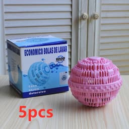 image-Reusable Eco Natural Magic Laundry Ball No Detergent Wash Wizard Style Washing Machine Plastic Balls
