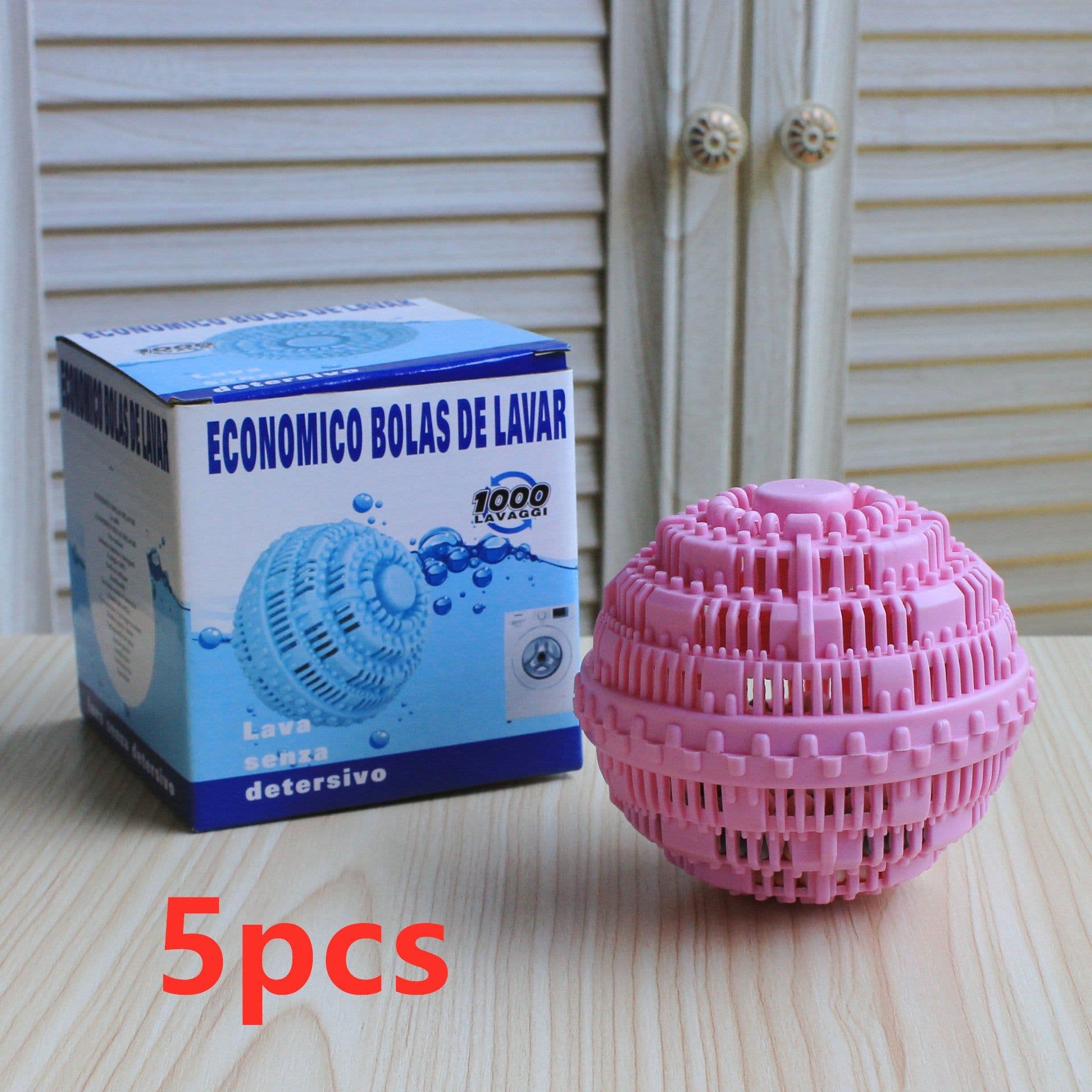 image-Reusable Eco Natural Magic Laundry Ball No Detergent Wash Wizard Style Washing Machine Plastic Balls