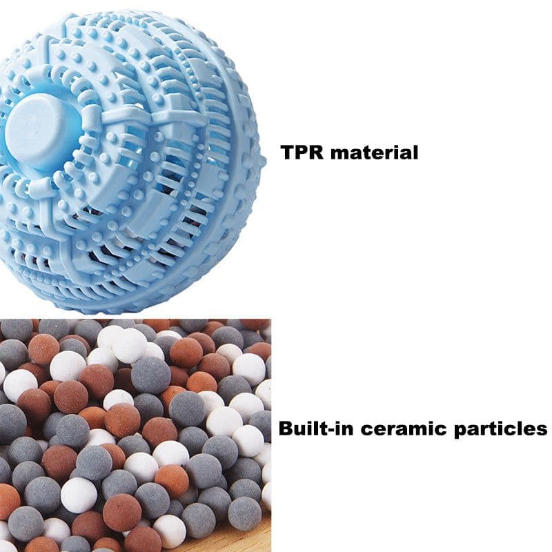 image-Reusable Eco Natural Magic Laundry Ball No Detergent Wash Wizard Style Washing Machine Plastic Balls