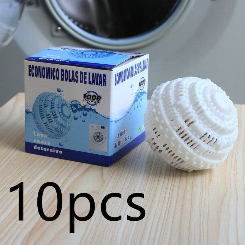 image-Reusable Eco Natural Magic Laundry Ball No Detergent Wash Wizard Style Washing Machine Plastic Balls