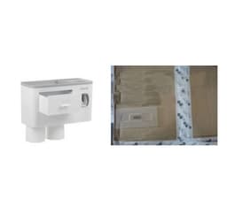 image-Non-marking Hanging Magnetic Toothbrush Holder Single Drawer Storage Rack With Toothpaste Squeezer Toiletry Set