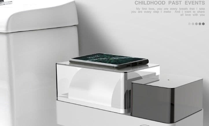 image-Waterproof Tissue Box Toilet Paper Roll Extractor