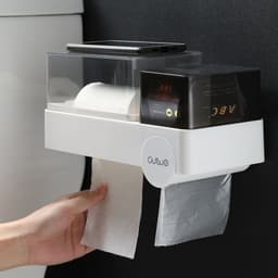 image-Waterproof Tissue Box Toilet Paper Roll Extractor