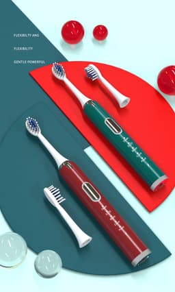 image-Ultrasonic Sonic Electric Toothbrush USB Rechargeable Tooth Brush