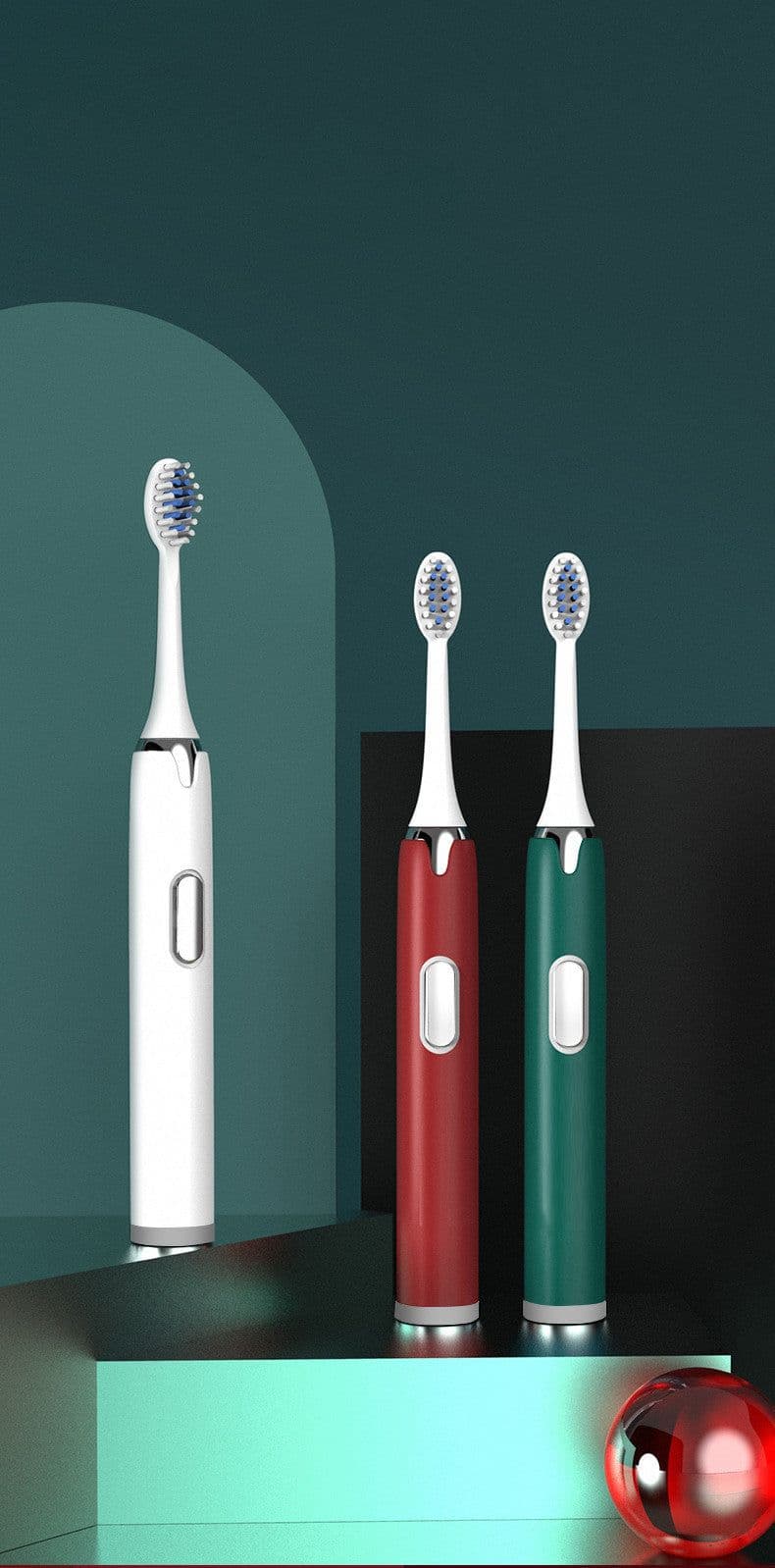 image-Ultrasonic Sonic Electric Toothbrush USB Rechargeable Tooth Brush
