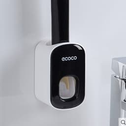 image-Wall Mounted Automatic Toothpaste Holder Bathroom Accessories Set Dispenser