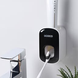 image-Wall Mounted Automatic Toothpaste Holder Bathroom Accessories Set Dispenser