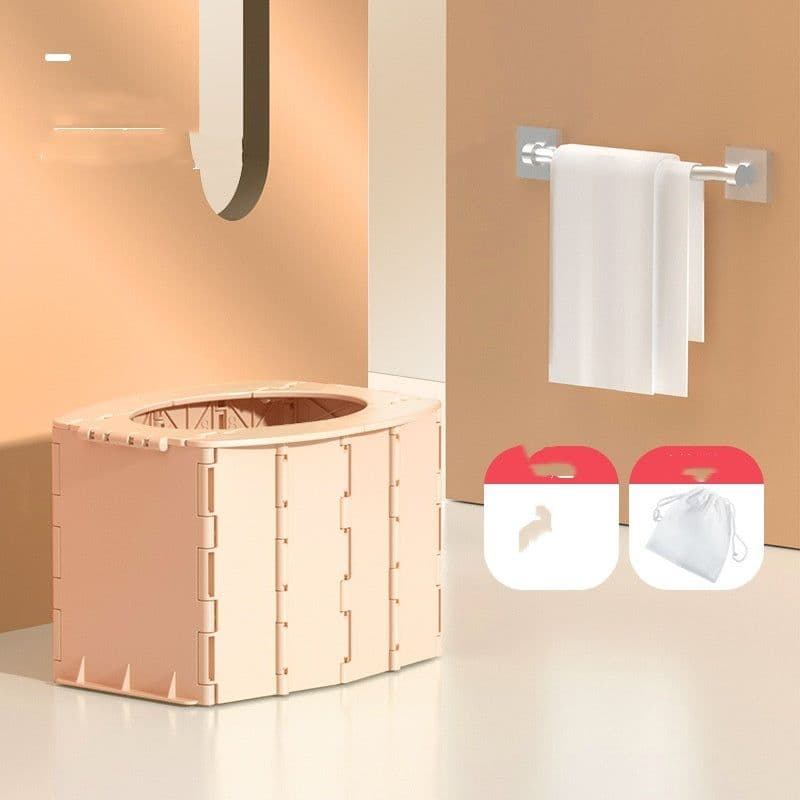image-Portable Travel Folding Toilet Urinal Mobile Seat For Camping Hiking
