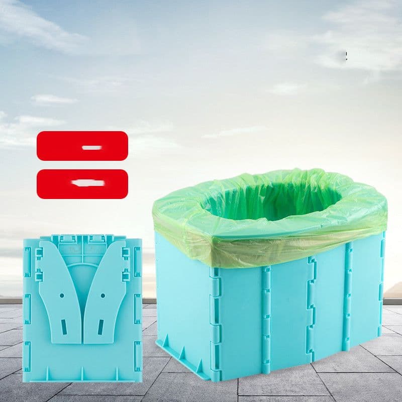image-Portable Travel Folding Toilet Urinal Mobile Seat For Camping Hiking