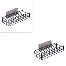 image-Bathroom Shelf Corner Frame Shower Wrought Iron Kitchen Accessories Storage Rack Holder Bathroom Shelves Bathroom Equipment