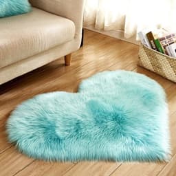 image-Plush Heart Shaped Carpet Non-Slip Mat Fluffy Rug Floor Mat Blanket Sofa Cushion Foot Pad Carpets For Living Room Home Decor